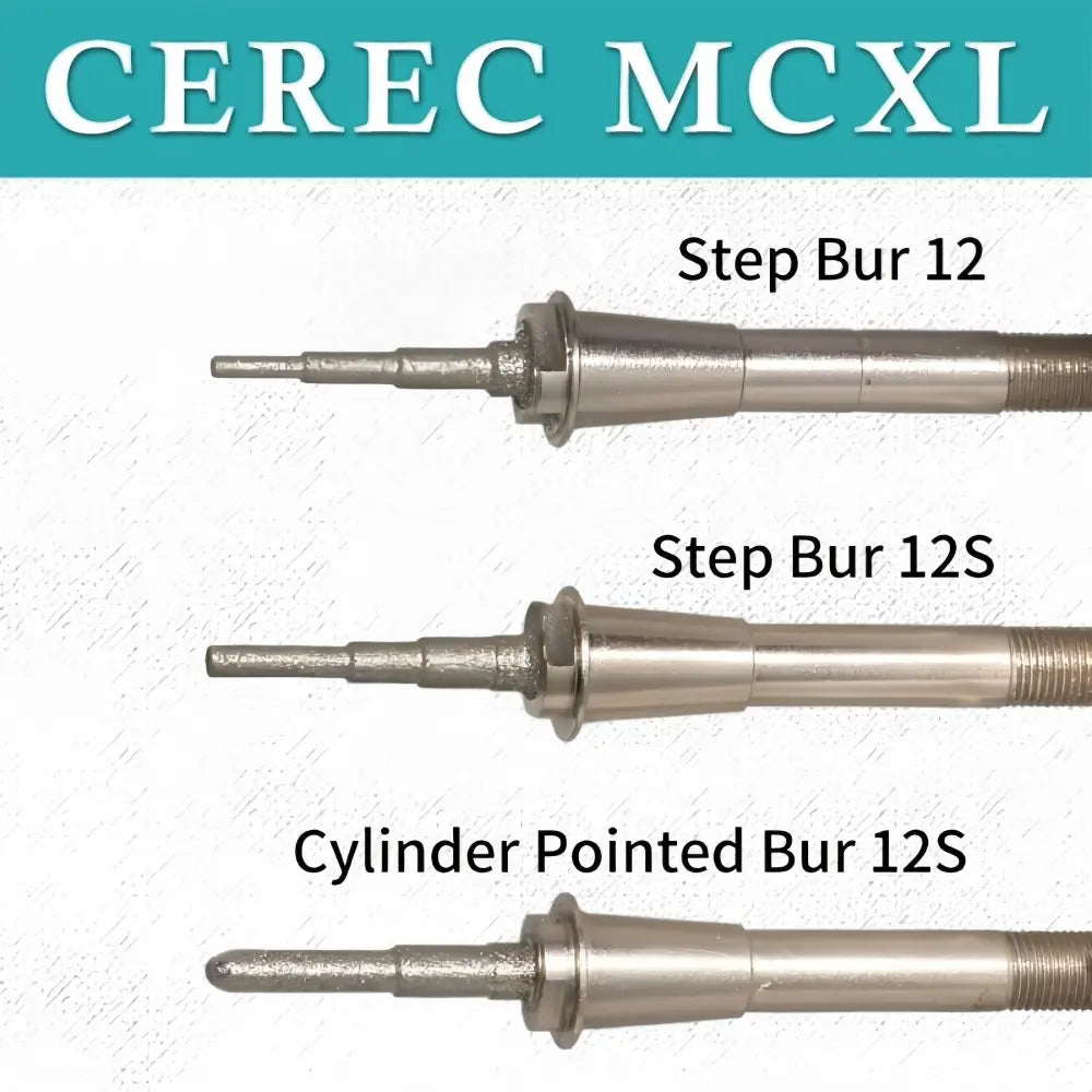 Professional dental cutting tools compatible with Sirona MC X MC XL systems