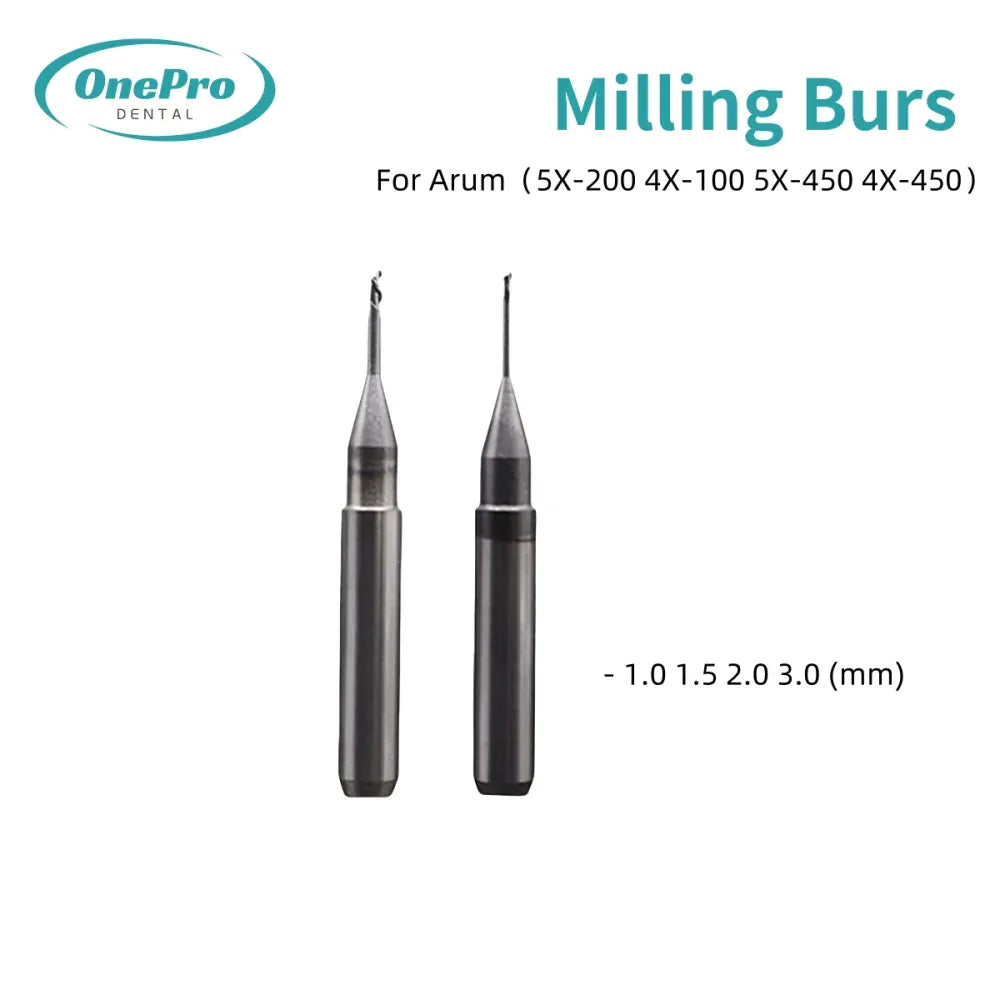 "Professional metal cutting tools for zirconia and PMMA processing"