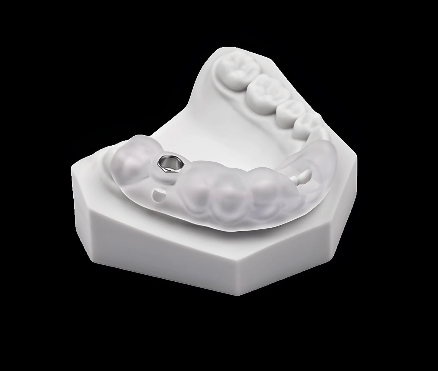 Biocompatible transparent PMMA block for prosthetic restorations