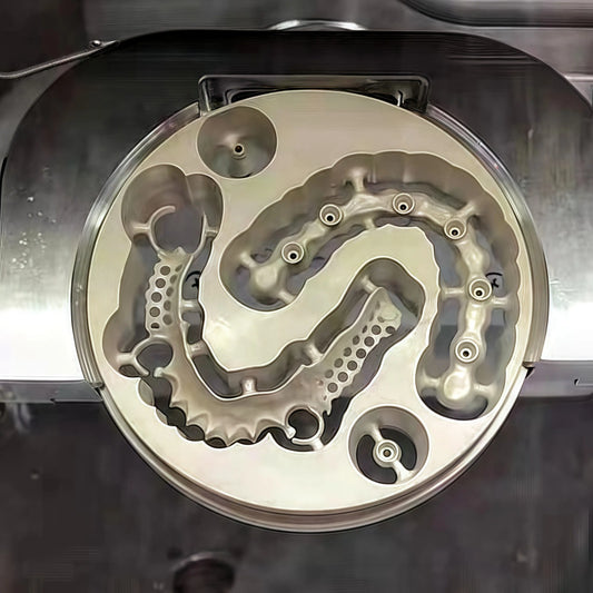 Natural PEEK dental disc for versatile milling applications, 98.5mm diameter