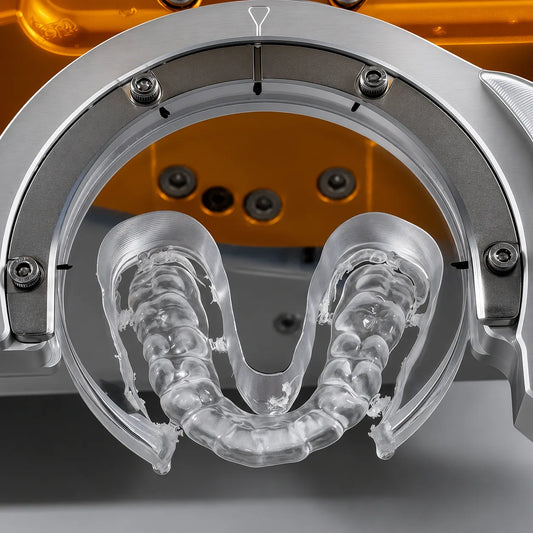 Dental splint milling workflow using transparent Clear PMMA disc