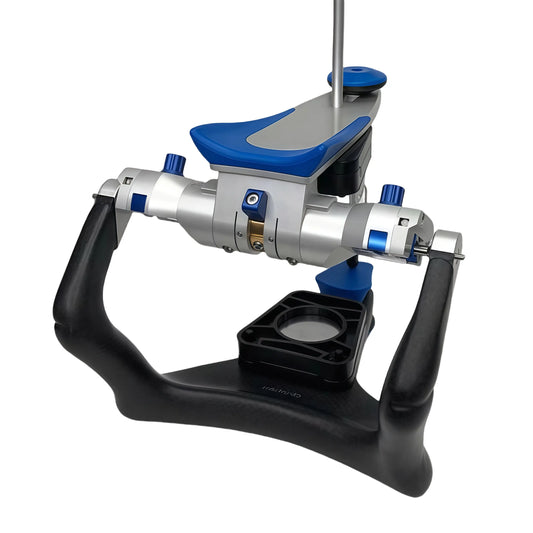 "CAD/CAM articulator for precision dental lab work"