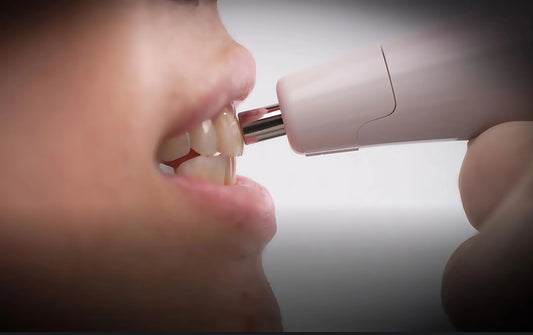 OnePro Dental shade-matcher measuring tooth shade