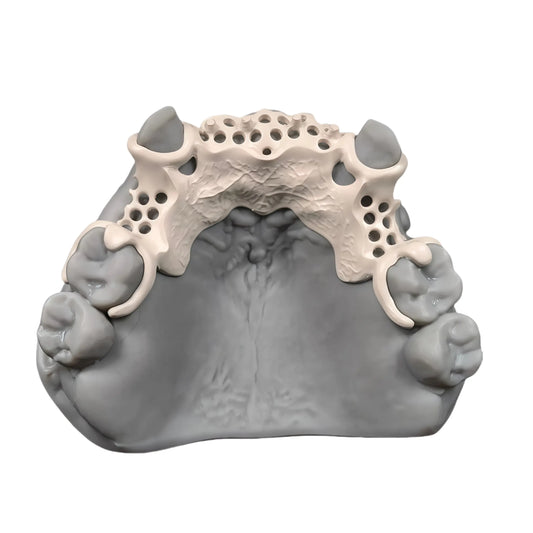 White PEEK milling disc for precise and efficient dental restorations in lab environments