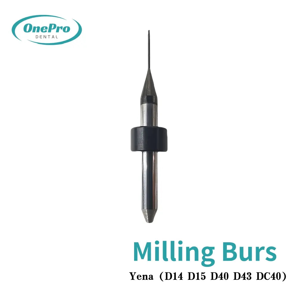 "High-precision milling burs for Yena D14, D15, D40, D43 and DC40 dental machines"
