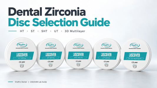 OnePro dental zirconia discs for HT, ST, SHT, UT and 3D multilayer CAD/CAM workflows