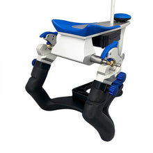 Calibration dial and Bennett arm on CT articulator