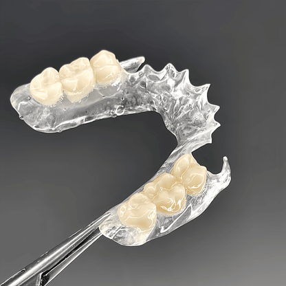 High-strength elastic acetal disc for dental labs