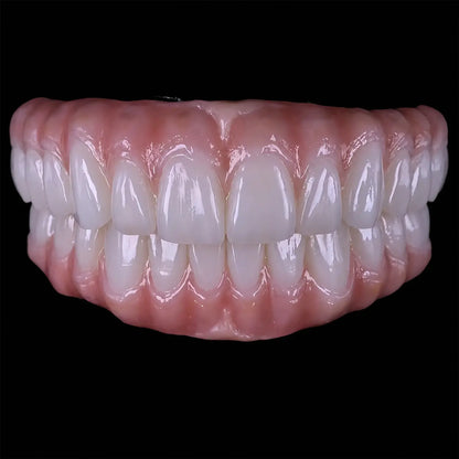 OnePro SHT White zirconia full-arch esthetic restoration with natural tooth translucency for dental CAD CAM 