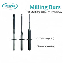 "High-precision milling burs for Cradle/Upcera A41, A51 and A52 dental machines"