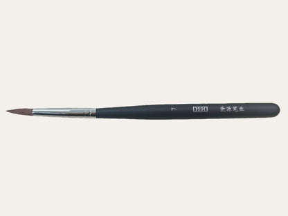Dental porcelain brush pen used for precise ceramic glazing and surface detailing in dental laboratory restorations