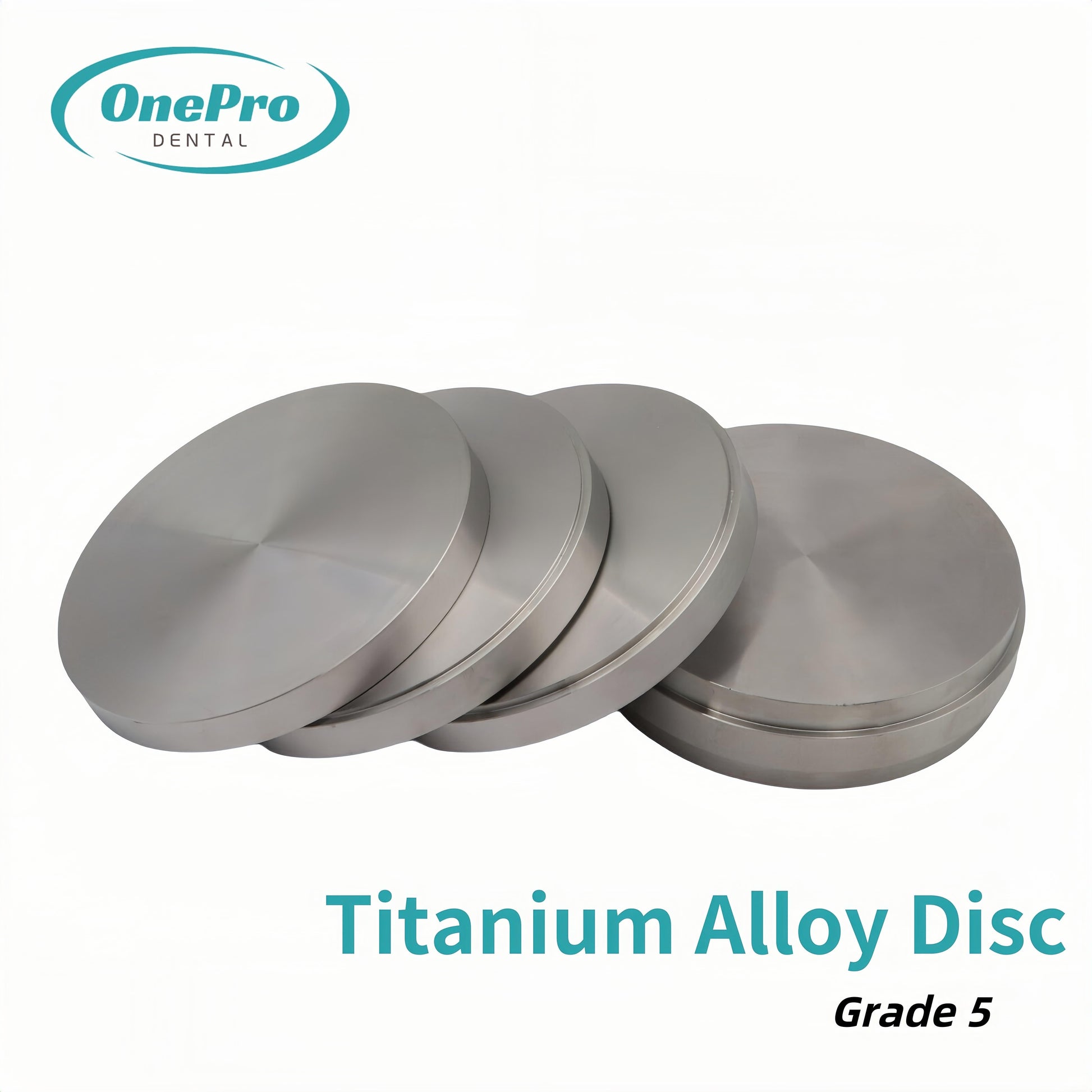 Titanium alloy disc for precise dental restorations, lightweight and durable