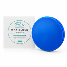 OnePro Dental blue wax disc with packaging for dental CAD/CAM milling