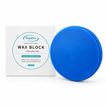 OnePro Dental blue wax disc with packaging for dental CAD/CAM milling