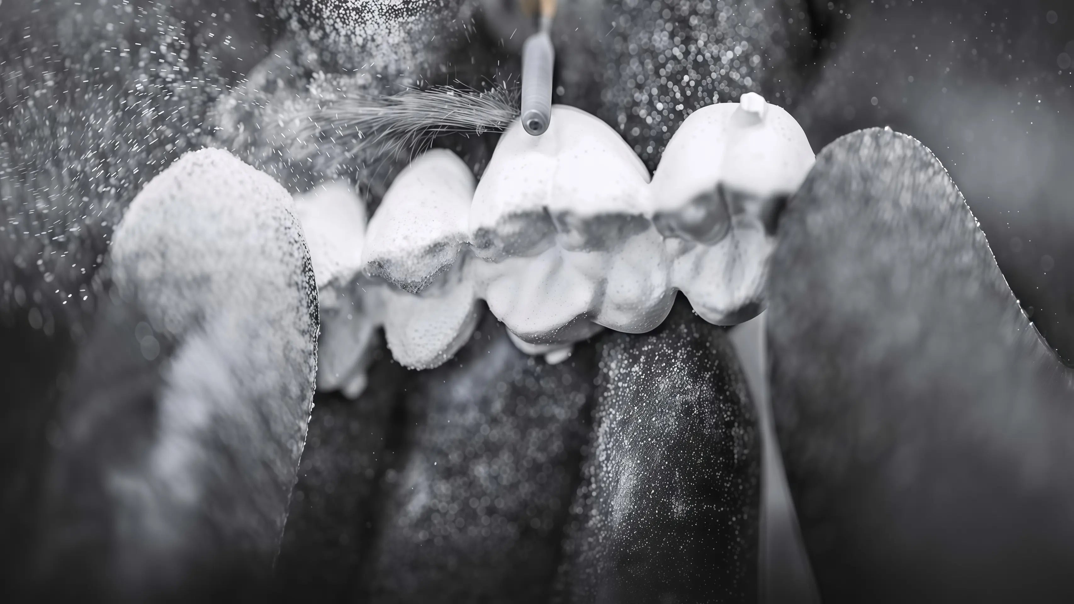 Dental zirconia disc milling process for crowns bridges and full arch restorations