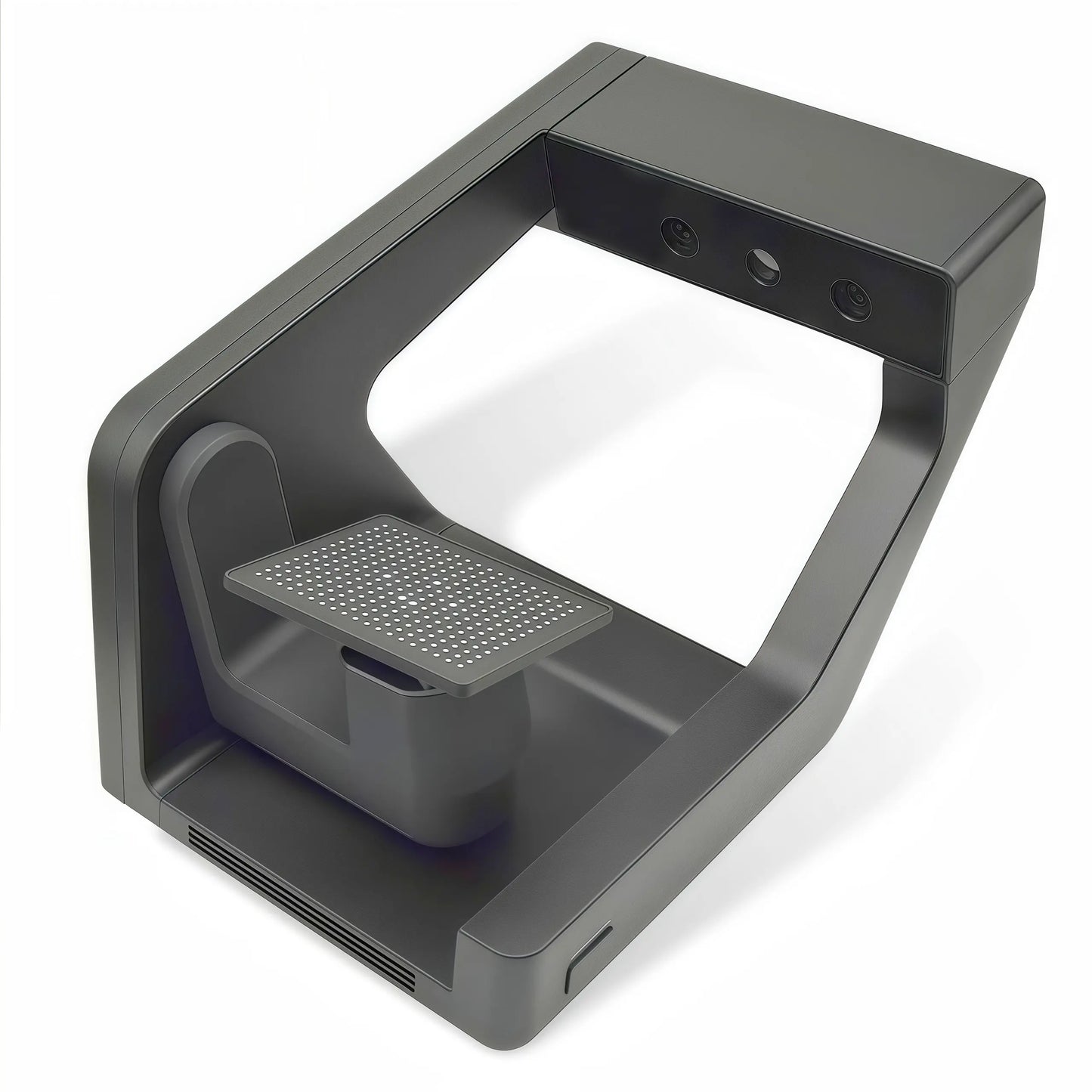 Compact and efficient desktop scanner for dental lab workflows