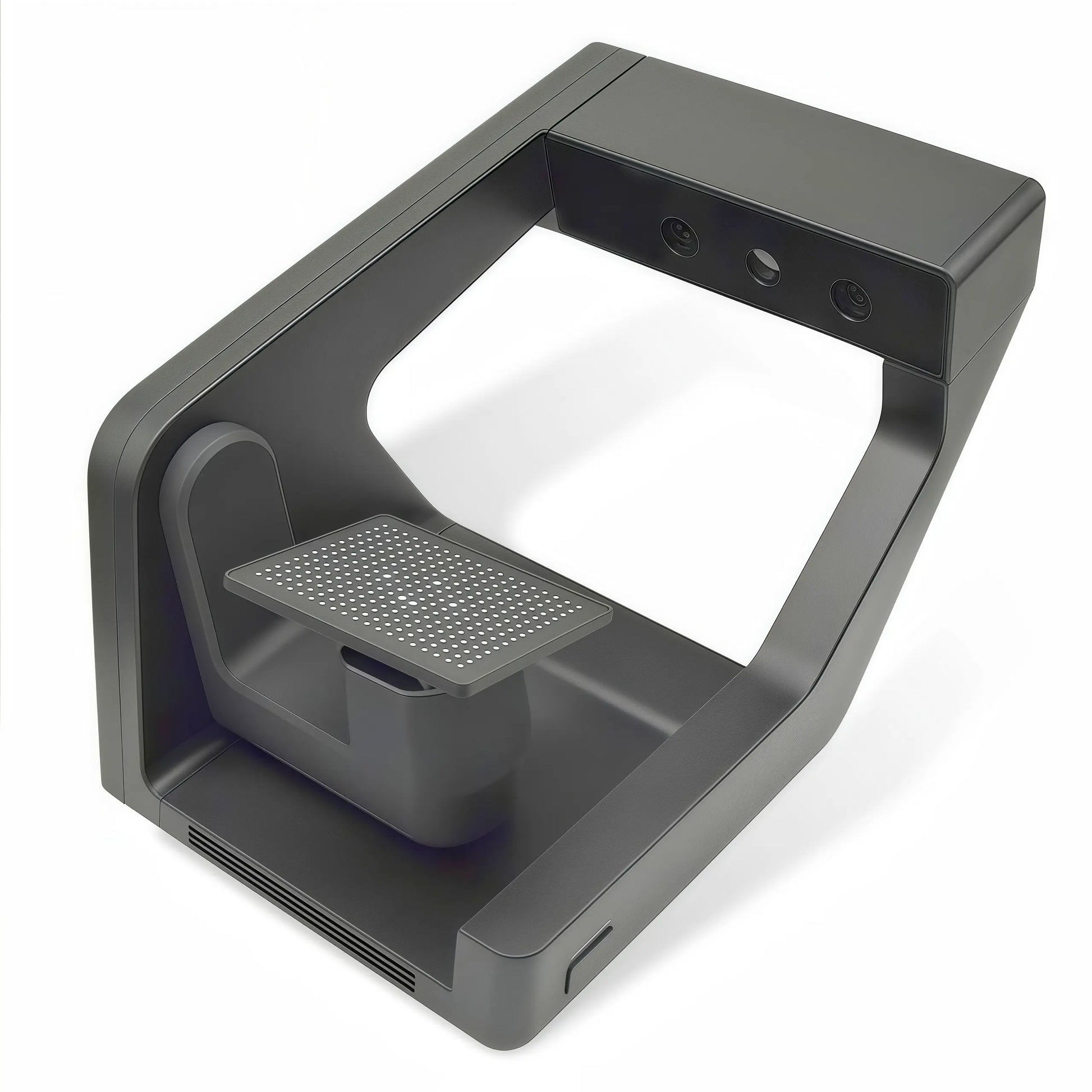 Compact and efficient desktop scanner for dental lab workflows