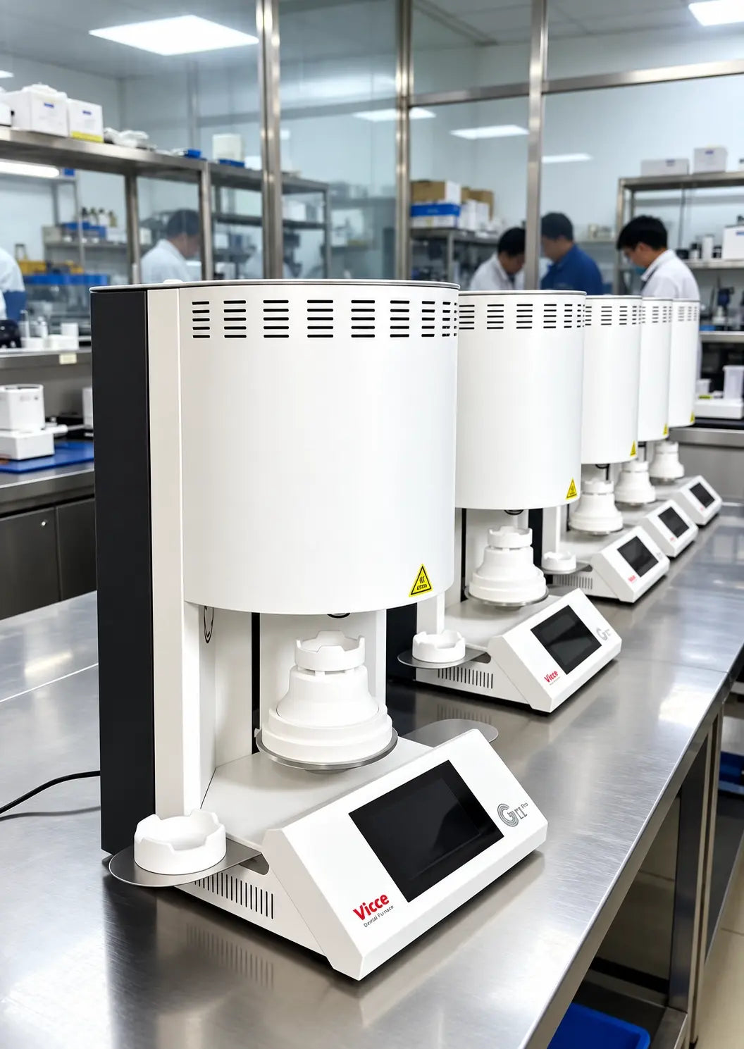 GT1 Pro zirconia sintering furnaces in a professional dental laboratory