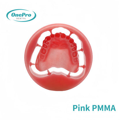 Pink PMMA Disc for CAD/CAM denture base fabrication – OnePro Dental