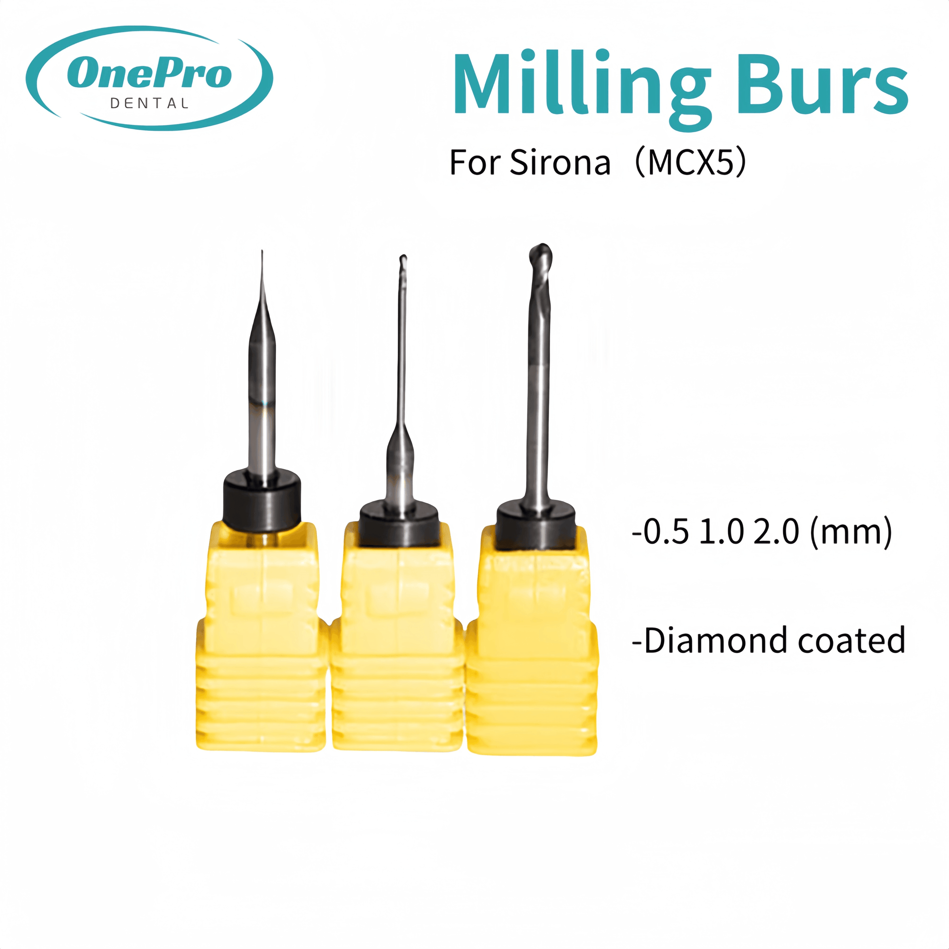 Milling Burs—Sirona（MCX5）Milling Machine - OnePro Dental