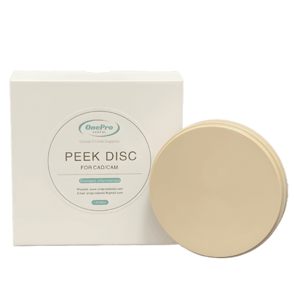 2Natural PEEK disc for durable dental restorations