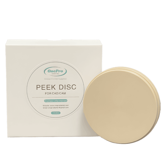 2Natural PEEK disc for durable dental restorations