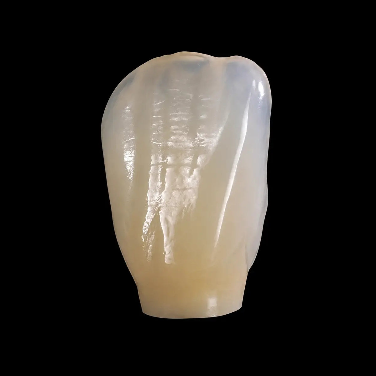 OnePro Dental 3D Pro multilayer zirconia single crown close-up for aesthetic dental restoration