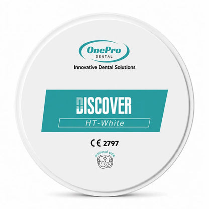 OnePro HT White 98mm zirconia disc for dental CAD CAM milling
