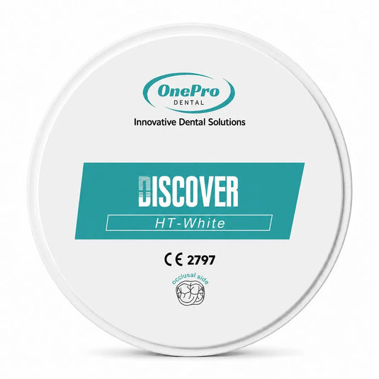 OnePro HT White 98mm zirconia disc for dental CAD CAM milling
