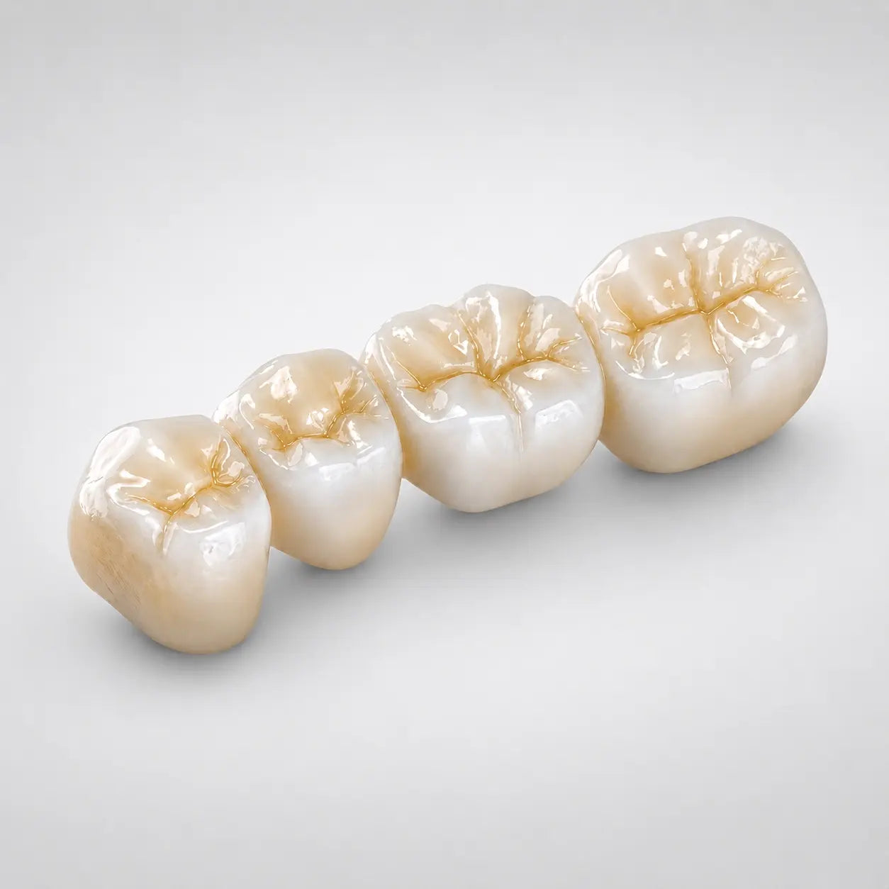 HT White zirconia dental bridge restoration for posterior CAD CAM applications