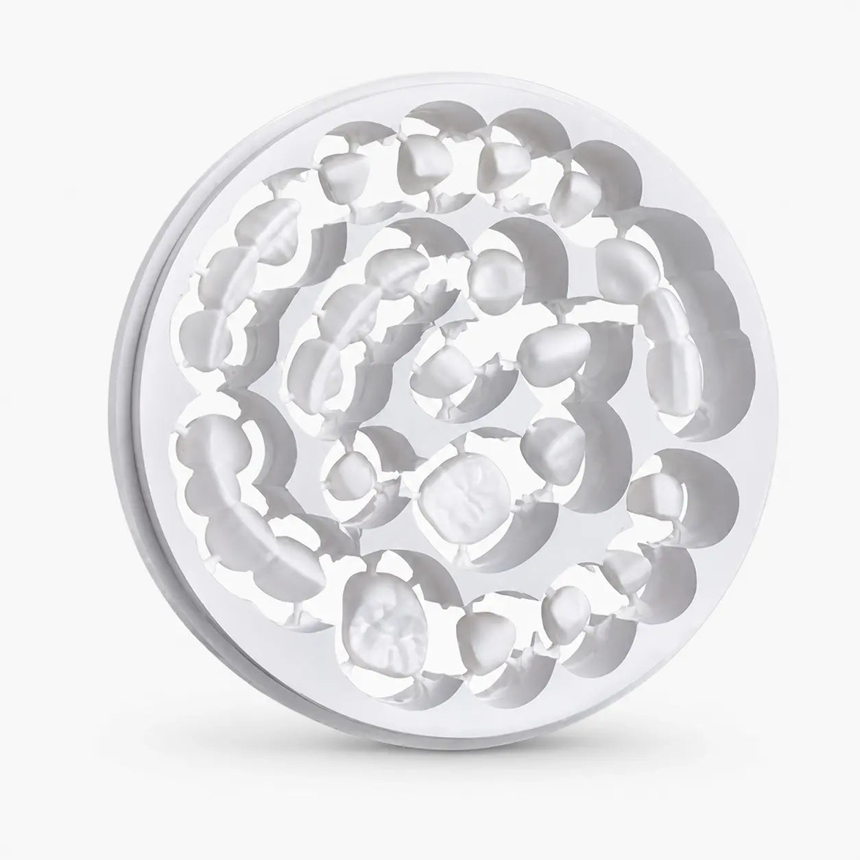 OnePro Dental ST Preshaded zirconia disc with milled crowns and bridges for dental CAD CAM restorations