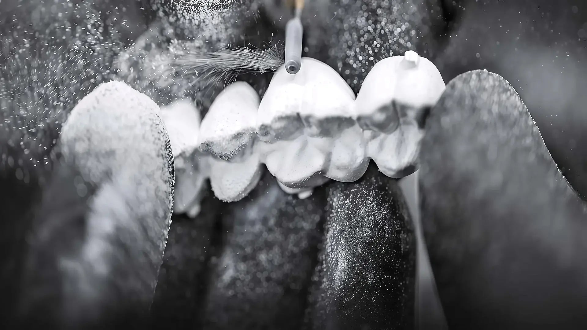 Zirconia disc CAD CAM milling process for dental lab crown and bridge restorations