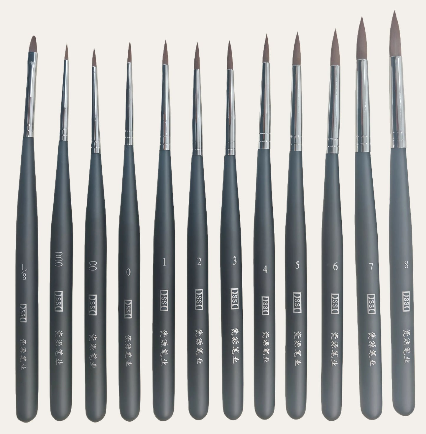 Close-up view of precision dental ceramic glaze brush pen for porcelain crown and veneer applications