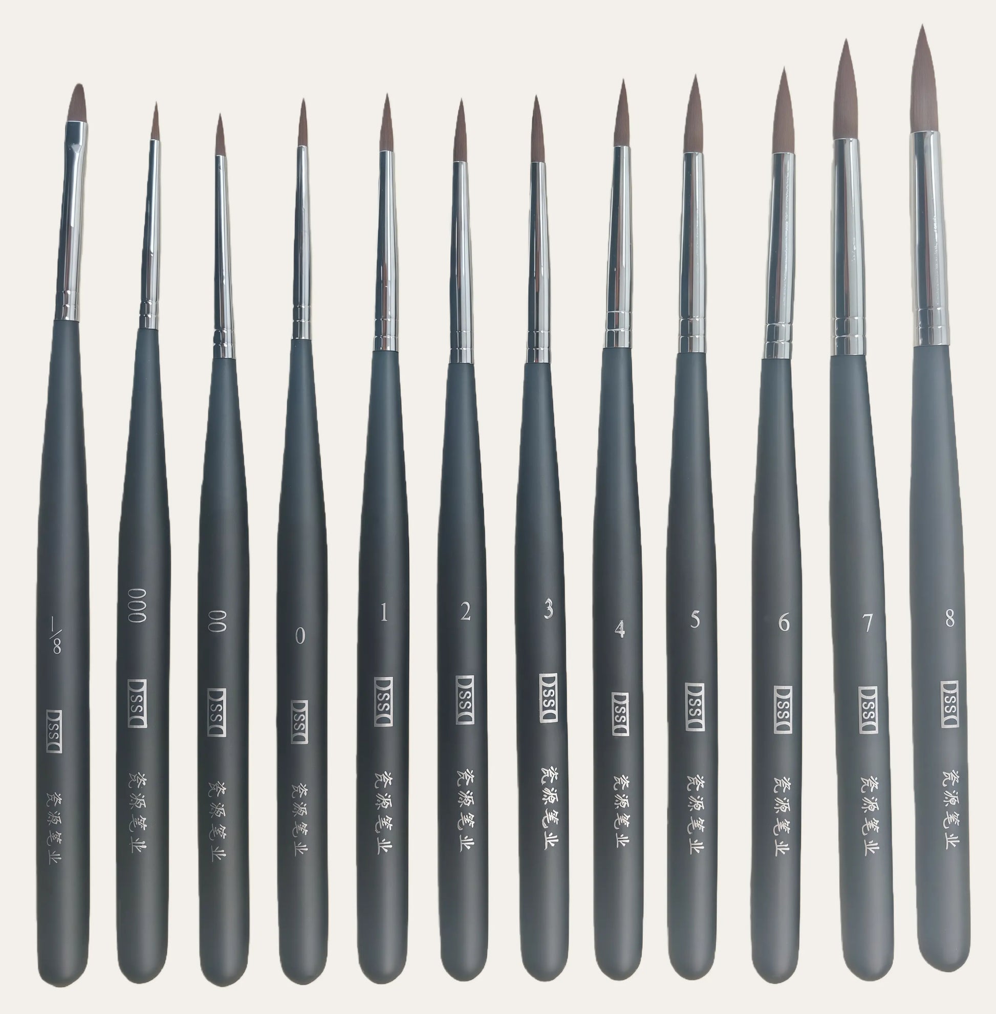 Close-up view of precision dental ceramic glaze brush pen for porcelain crown and veneer applications