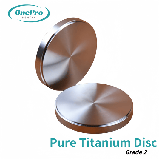 Pure titanium disc for dental milling, biocompatible and corrosion-resistant