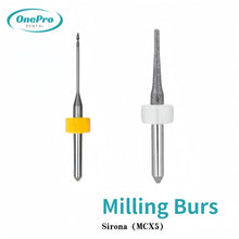 High-precision diamond-coated milling burs for Sirona MCX5 dental machines
