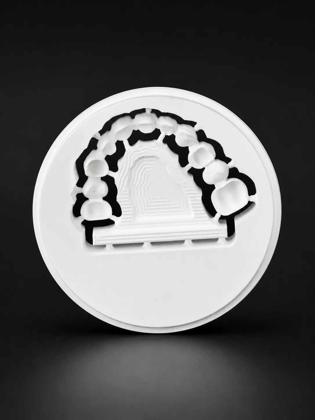 ST Multilayer zirconia disc milled dental restoration design for CAD CAM workflow
