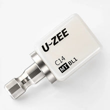 U-ZEE Pro Dazzling Veneer Ceramic Block in C14 MT BL1 shade with CAD/CAM metal holder