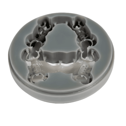 Biocompatible wax disc for dental laboratories