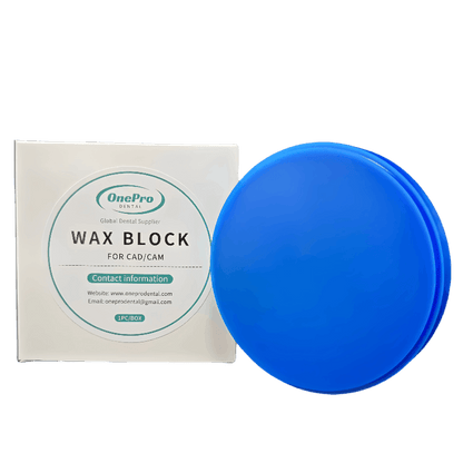 Wax disc for precise dental milling of crowns and bridges