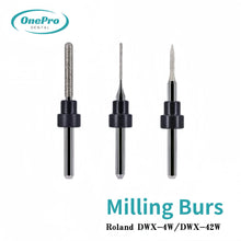 "High-precision wet milling burs for Roland DWX-4W and DWX-42W dental machines"