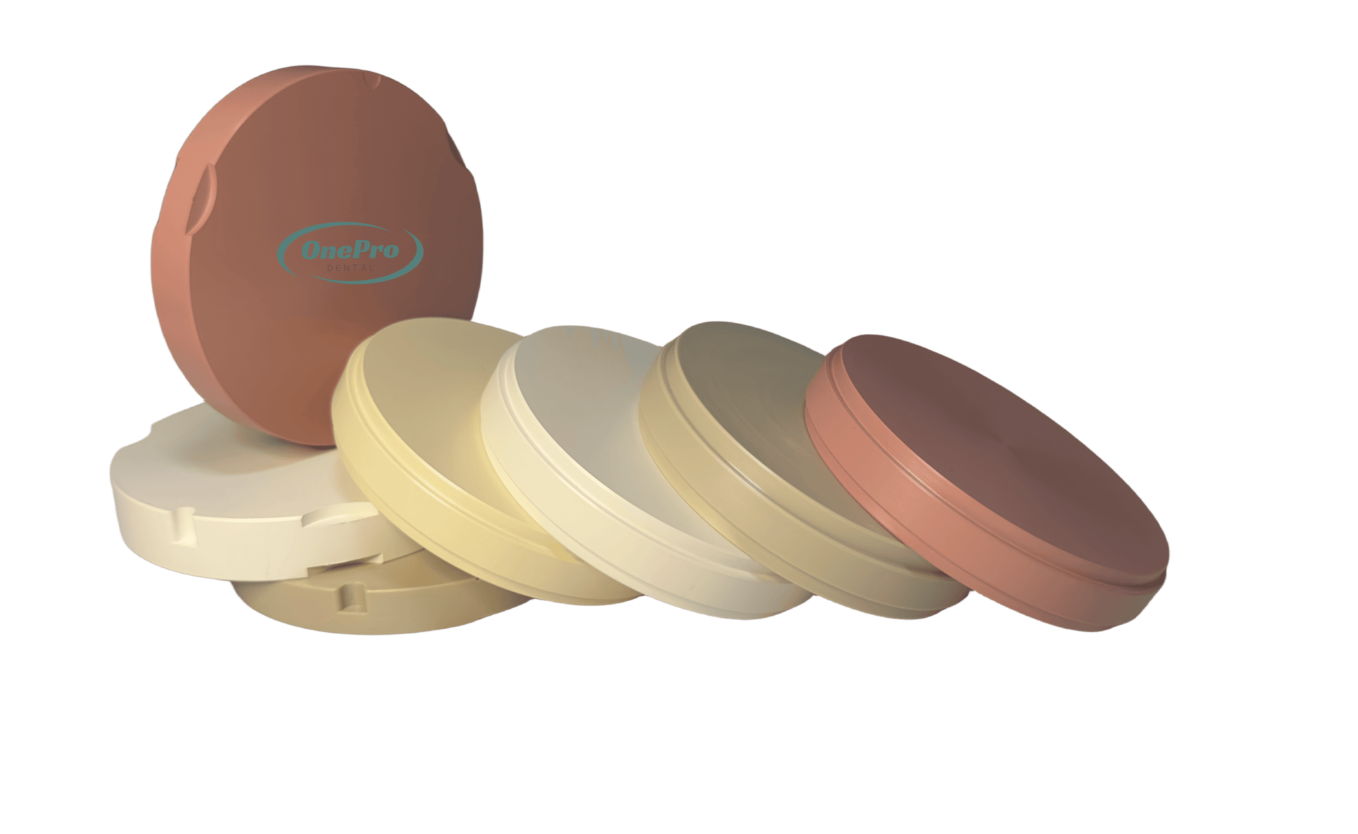 Durable white PEEK disc for dental crowns and bridges