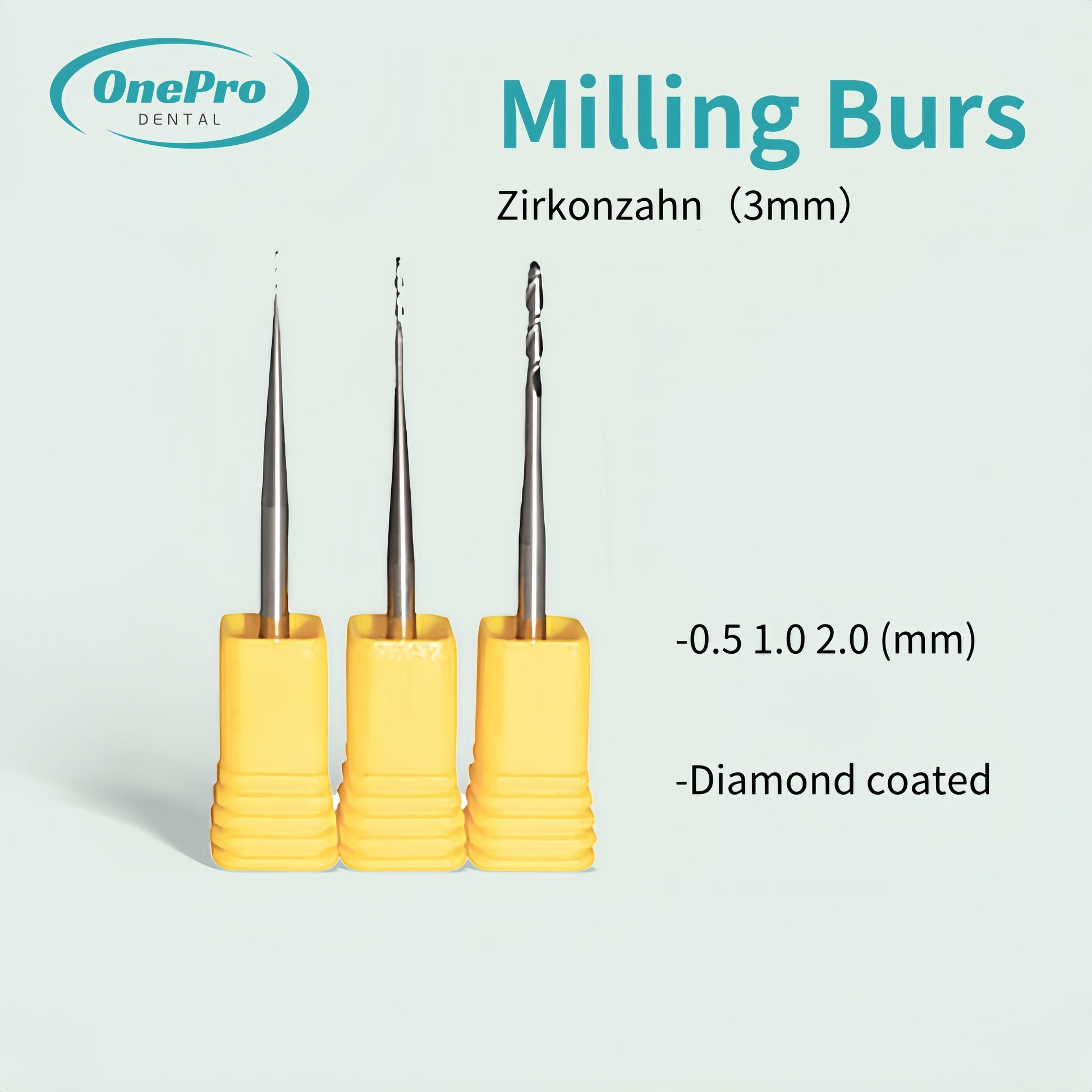 Milling Burs—Zirkonzahn（3mm）Milling Machine - OnePro Dental