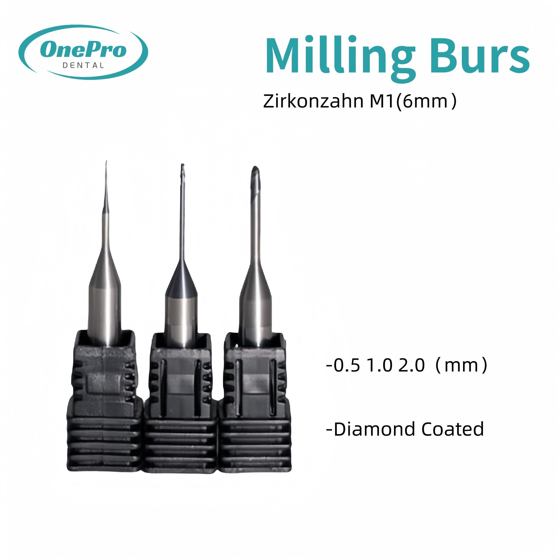 Milling Burs—Zirkonzahn（6mm）Milling Machine - OnePro Dental