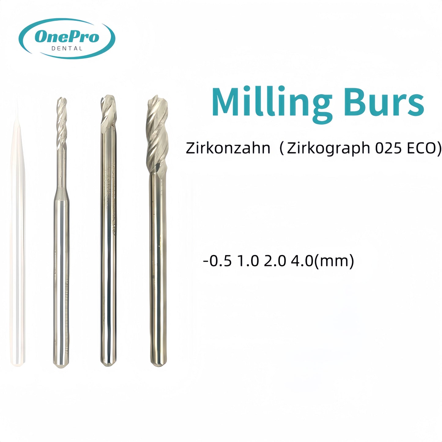 Milling Burs—Zirkonzahn（Zirkograph 025 ECO）Milling Machine - OnePro Dental