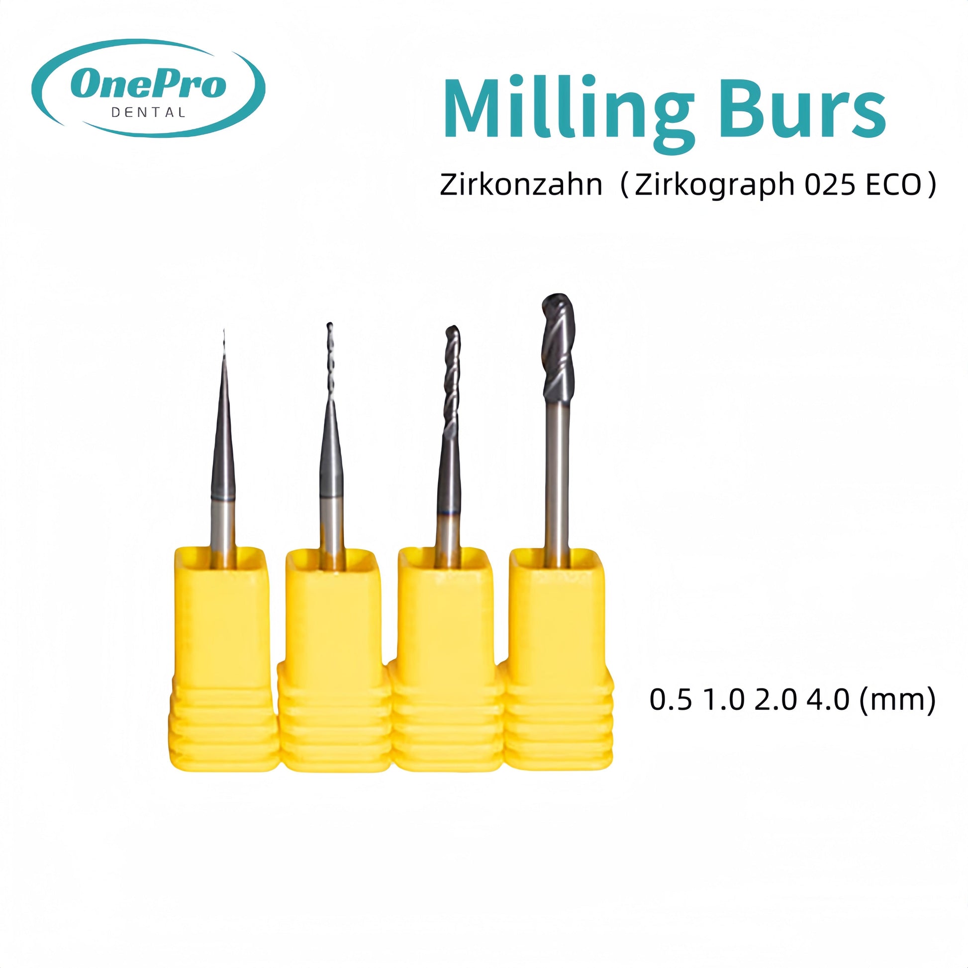 Milling Burs—Zirkonzahn（Zirkograph 025 ECO）Milling Machine - OnePro Dental